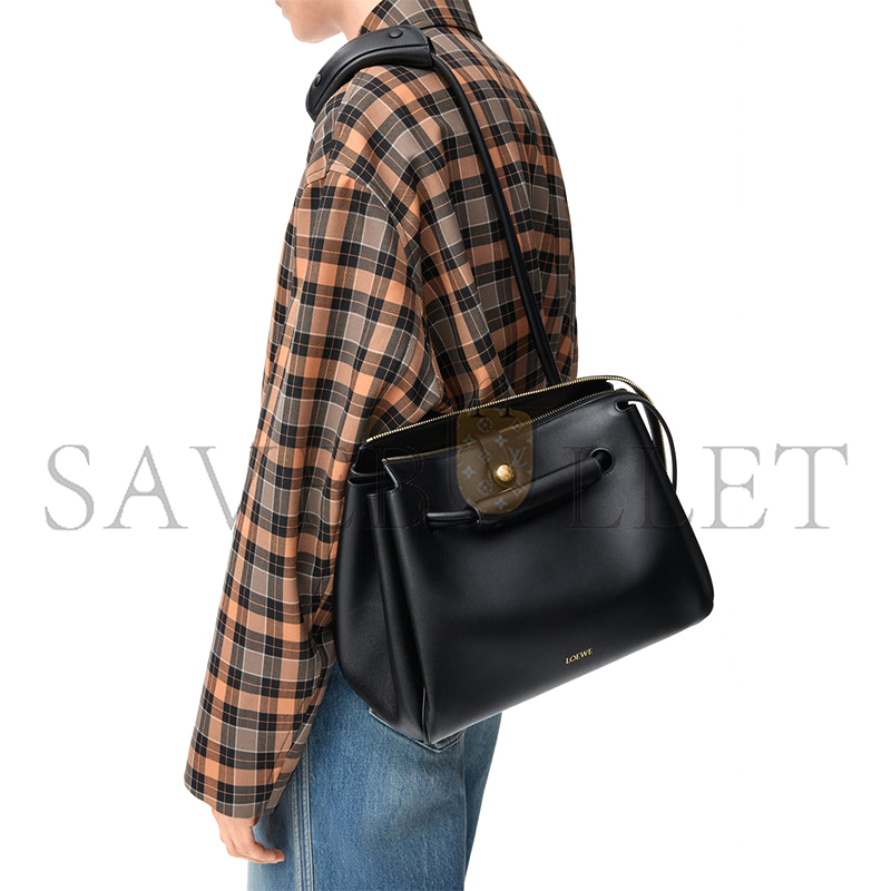 l0ew* medium madrid bag in S*pple calfskin aanbab1x01-1100 (28.5*23*11cm)